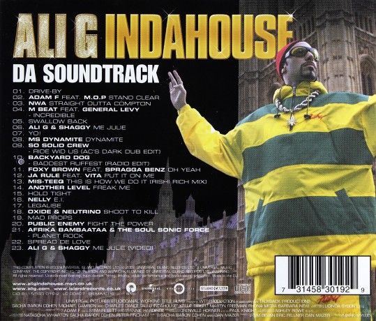Ali G Indahouse soundtrack (Ali G) [CD]