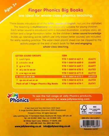 Finger Phonics Big Books 1-7: in Precursive Letters (British English edition) - Sue Lloyd [KSIĄŻKA]