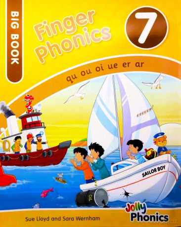 Finger Phonics Big Books 1-7: in Precursive Letters (British English edition) - Sue Lloyd [KSIĄŻKA]