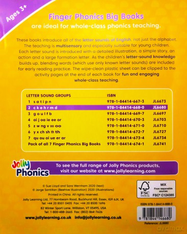 Finger Phonics Big Books 1-7: in Precursive Letters (British English edition) - Sue Lloyd [KSIĄŻKA]