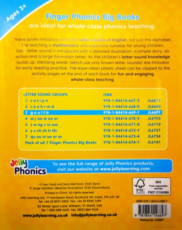 Finger Phonics Big Books 1-7: in Precursive Letters (British English edition) - Sue Lloyd [KSIĄŻKA]