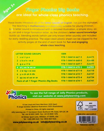 Finger Phonics Big Books 1-7: in Precursive Letters (British English edition) - Sue Lloyd [KSIĄŻKA]