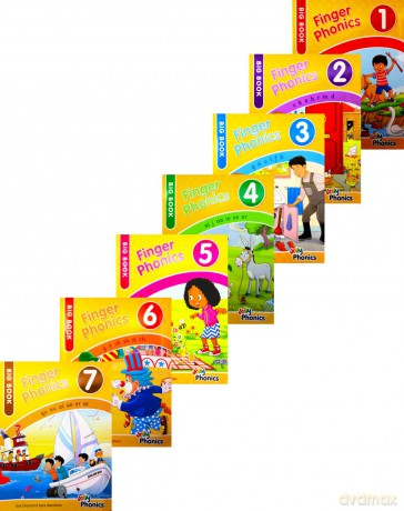 Finger Phonics Big Books 1-7: in Precursive Letters (British English edition) - Sue Lloyd [KSIĄŻKA]