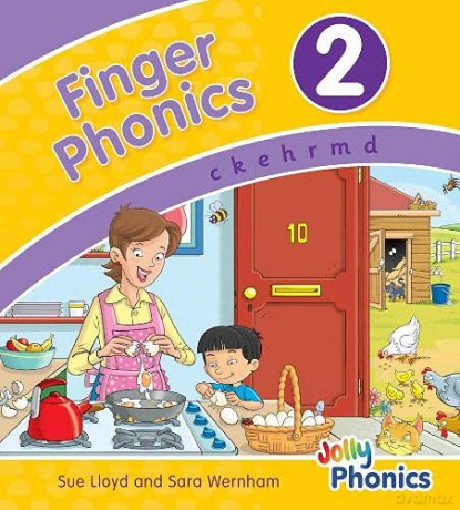 Finger Phonics Book 2: in Precursive Letters (British English edition) (Jolly Phonics: Finger Phonics) - Sara Wernham [KSIĄŻKA]