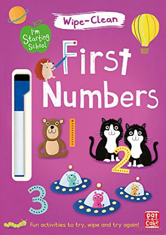 First Numbers: Wipe-clean book with pen - Pat-a-Cake [KSIĄŻKA]