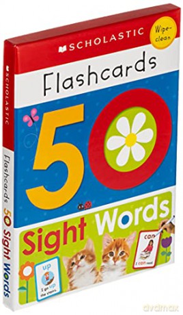 Flashcards - 50 Sight Words (Scholastic Early Learners) (Scholastic Early Learners (Cartwheel - US)) - Scholastic [KSIĄŻKA]