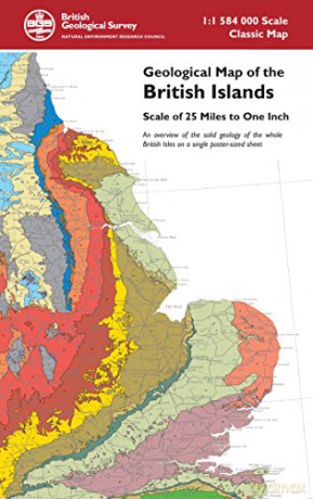 Geological Map of the British Islands - An overview of the bedrock geology of the whole British Isles on a single poster-sized sheet - British Geological Survey [KSIĄŻKA]