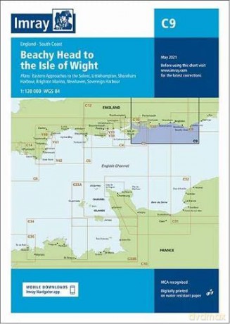 Imray Chart C9: Beachy Head to Isle of Wight (C CHARTS) - Imray [KSIĄŻKA]