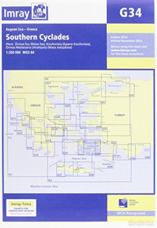 Imray Chart G34: Southern Cyclades - Imray [KSIĄŻKA]