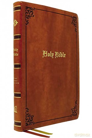 KJV, Thinline Large Print Bible, Vintage Series, Leathersoft, Tan, Red Letter, Comfort Print: Holy Bible, King James Version - Bibles - Thomas Nelson [KSIĄŻKA]