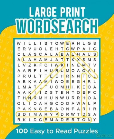 Large Print Wordsearch: Easy to Read Puzzles - Eric Saunders [KSIĄŻKA]