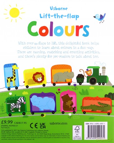 Lift the Flap Colours Book (Usborne Lift-the-Flap-Books): 1 (Young Lift-the-flap) - Felicity Brooks [KSIĄŻKA]