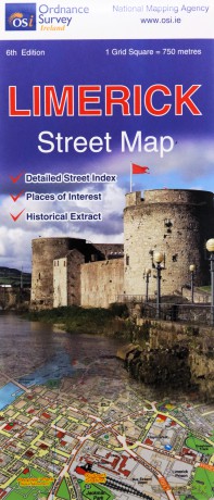 Limerick (Irish Street Map) - Ordnance Survey Ireland [KSIĄŻKA]