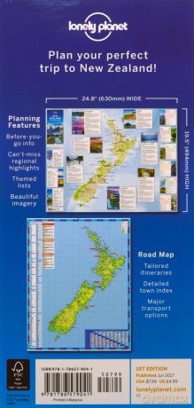 Lonely Planet New Zealand Planning Map - Lonely Planet [KSIĄŻKA]