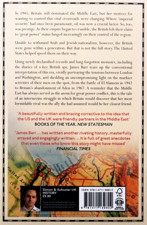 Lords of the Desert: Britain's Struggle with America to Dominate the Middle East - James Barr [KSIĄŻKA]