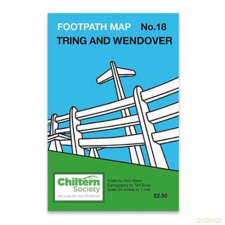 Map 18 Footpath Map No. 18 Tring and Wendover: Eighth Edition - No In Colour (Chiltern Society Footpath Maps) - Nick Moon [KSIĄŻKA]