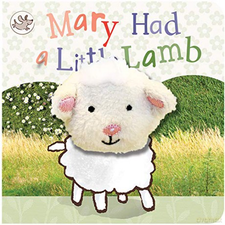 Mary Had A Little Lamb (Finger Puppet Nursery Rhyme Board Book with Lamb puppet for ages 0 and up) - Cottage Door Press [KSIĄŻKA]