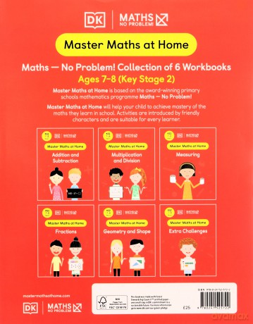 Maths - No Problem! Collection of 6 Workbooks, Ages 7-8 (Key Stage 2) (Master Maths At Home) - Maths - No Problem! [KSIĄŻKA]