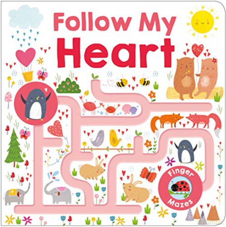 Maze Book: Follow My Heart (Finger Mazes) - Roger Priddy [KSIĄŻKA]