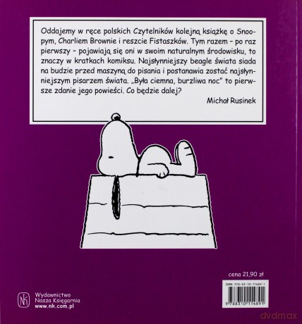Snoopy Była Ciemna Burzliwa Noc Cz.1 - Charles M.Schulz [KSIĄŻKA]