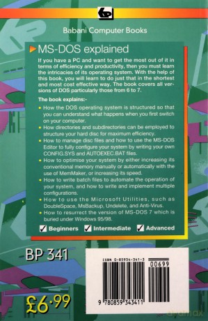 MS-DOS 6 Explained (BP S.) - Noel Kantaris [KSIĄŻKA]