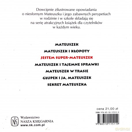 Jestem Super Mateuszek Wyd.2008 (twarda) - Elvira Lindo [KSIĄŻKA]