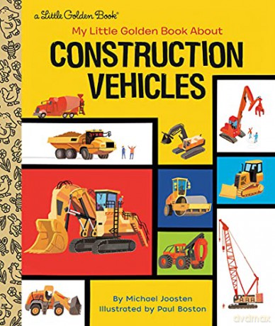 My Little Golden Book About Construction Vehicles - Michael Joosten [KSIĄŻKA]