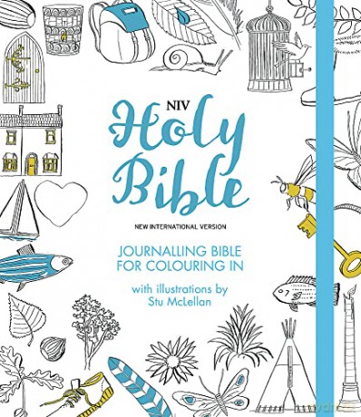 NIV Journalling Bible for Colouring In: With unlined margins and illustrations to colour in (New International Version) - New International Version [KSIĄŻKA]