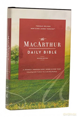 NKJV, MacArthur Daily Bible, 2nd Edition, Hardcover, Comfort Print: A Journey Through God's Word in One Year - John MacArthur [KSIĄŻKA]