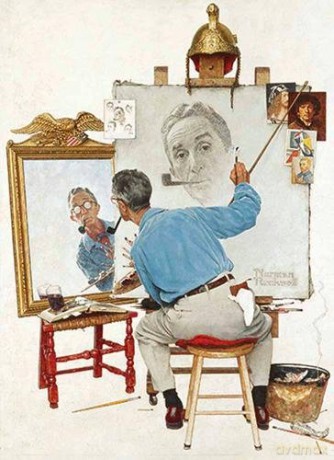 Norman Rockwell's Triple Self-Portrait Notebook - Norman Rockwell [KSIĄŻKA]