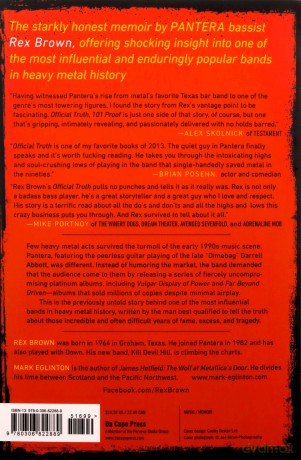 Official Truth, 101 Proof: The Inside Story of Pantera - Rex Brown [KSIĄŻKA]