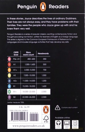 Penguin Readers Level 6: Dubliners (ELT Graded Reader) - James Joyce [KSIĄŻKA]