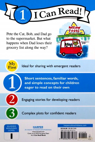 Pete the Cat's Trip to the Supermarket (I Can Read Level 1) - James Dean [KSIĄŻKA]