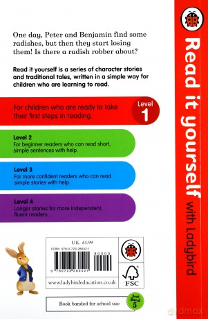 Peter Rabbit: The Radish Robber - Read it yourself with Ladybird: Level 1 - Beatrix Potter [KSIĄŻKA]