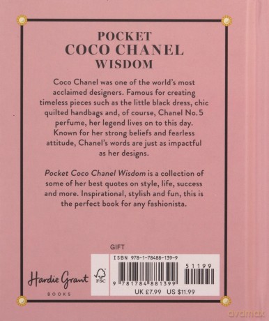 Pocket Coco Chanel Wisdom: Witty Quotes and Wise Words From a Fashion Icon (Pocket Wisdom) - Hardie Grant London [KSIĄŻKA]