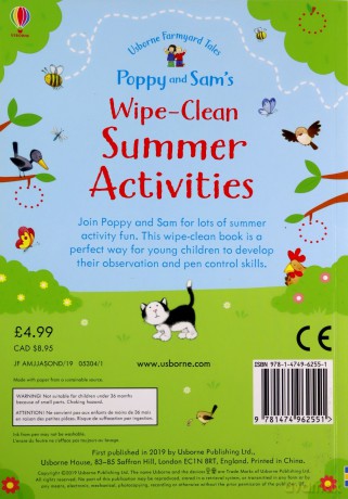 Poppy and Sam's Wipe-Clean Summer Activities (Farmyard Tales Poppy and Sam): 1 - Sam Taplin [KSIĄŻKA]