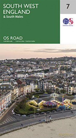 South West England Road Map | South Wales | Ordnance Survey | OS Road Map 7 | Drive England | Scenic Routes | Beaches | Maps | Adventure: OS Roadmap sheet 7 - Ordnance Survey [KSIĄŻKA]
