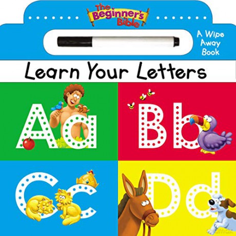 The Beginner's Bible Learn Your Letters: A Wipe Away Board Book - Zonderkidz [KSIĄŻKA]