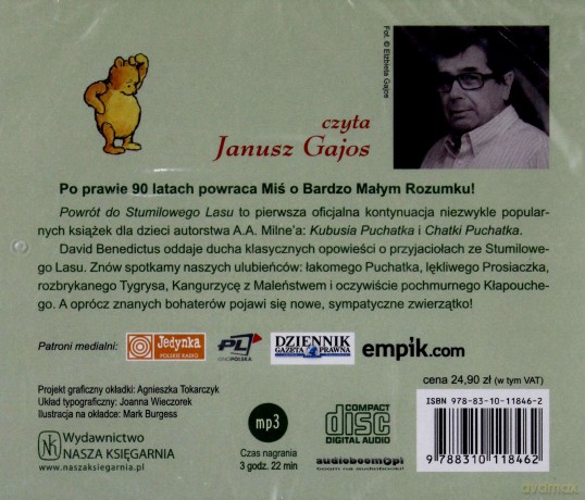 Powrót Do Stumilowego Lasu (twarda) - David Benedictus [AUDIOBOOK] [CD-MP3]