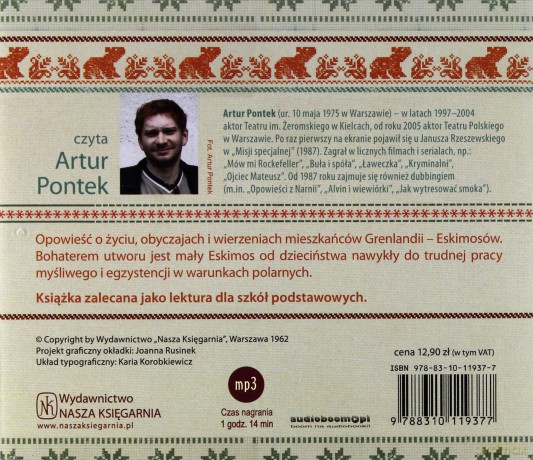 Anaruk Chłopiec Z Grenlandii (twarda) - Czesław Centkiewicz [AUDIOBOOK] [CD]