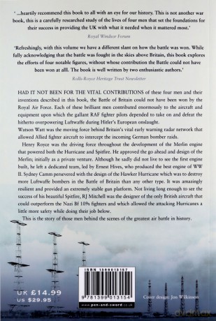 The Four Geniuses of the Battle of Britain: Watson-Watt, Henry Royce, Sydney Camm and RJ Mitchell - David Coles [KSIĄŻKA]