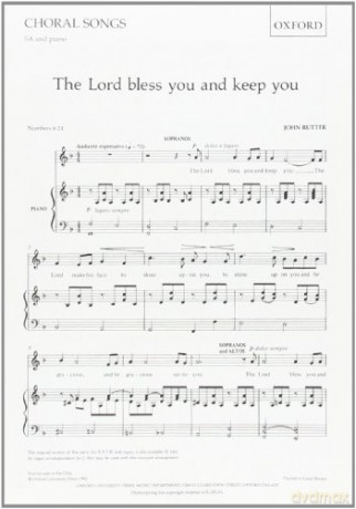 The Lord bless you and keep you: SA vocal score (F major) - John Rutter [KSIĄŻKA]