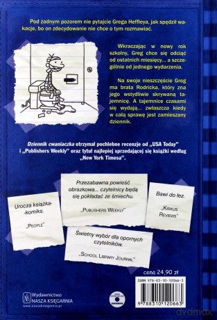 Dziennik Cwaniaczka Tom 2. Rodrick Rządzi - Jeff Kinney [KSIĄŻKA]