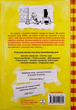 Dziennik Cwaniaczka Tom 4. Ubaw Po Pachy - Jeff Kinney [KSIĄŻKA]