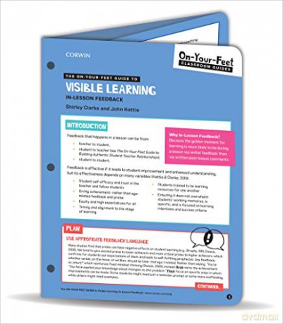 The On-Your-Feet Guide to Visible Learning: In-Lesson Feedback (On-Your-Feet-Guides) - Shirley Clarke [KSIĄŻKA]