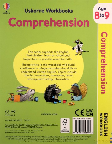 Usborne Workbooks Comprehension 8-9 - Caroline Young [KSIĄŻKA]