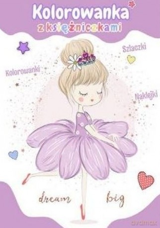 Kolorowanka z księżniczkami (z brokatem) [KSIĄŻKA]