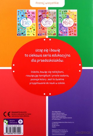Kolory z naklejkami. Uczę się i bawię - Magda Malicka [KSIĄŻKA]