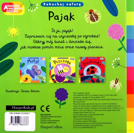 Pająk. Akademia mądrego dziecka. Pokochaj naturę - Campbell Books [KSIĄŻKA]