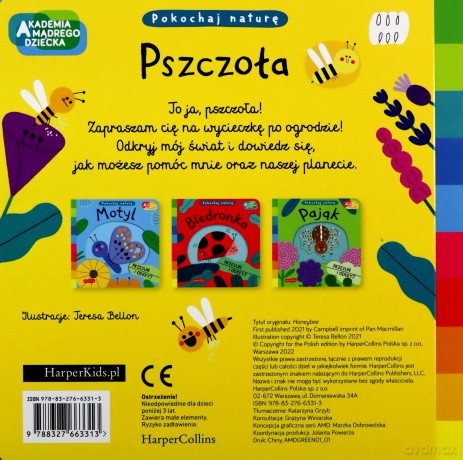 Pszczoła. Akademia mądrego dziecka. Pokochaj naturę - Campbell Books [KSIĄŻKA]
